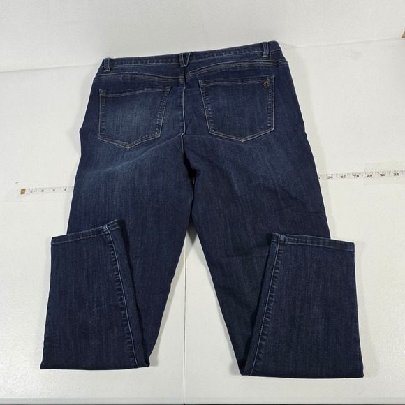 Democracy "Ab"solution Dark Wash Straight Leg Jeans Women's Size 14 - Picture 2 of 9